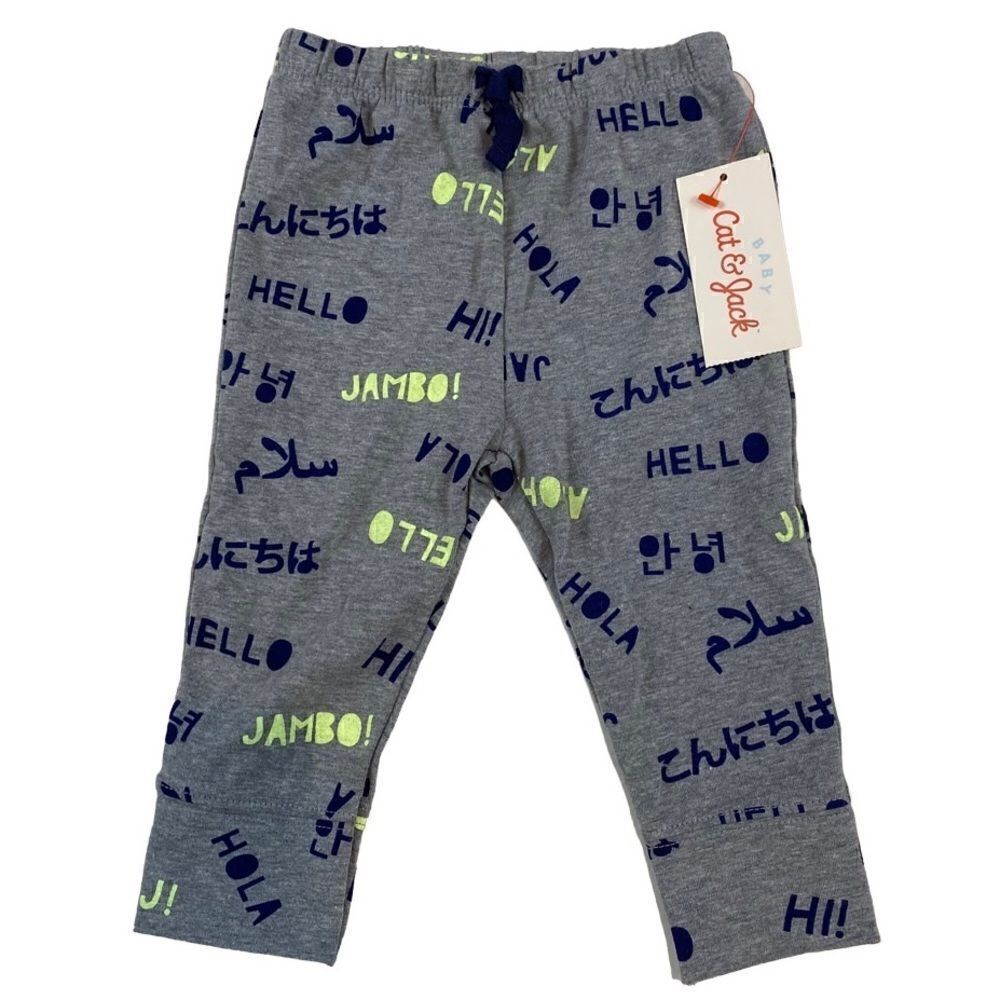 Cat & Jack Joggers Hello Jambo Aloha! Hi Hej Hola NWT